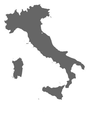 Political map of Italy with the several regions.のイラスト素材