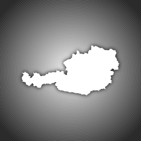 Political map of Austria with the several states.の写真素材