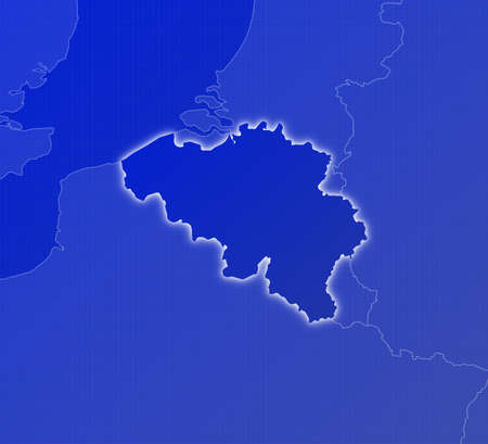 Political map of Belgium with the several states. Political map of Belgium with the several states.