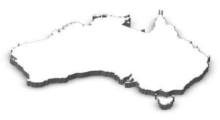 Political map of Australia with the several states.の写真素材