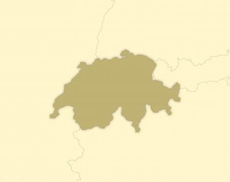 Political map of Swizerland with the several cantons.の写真素材