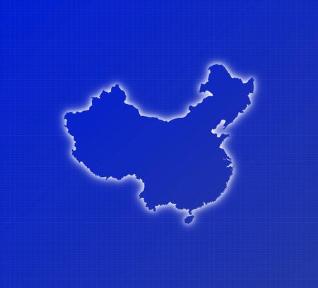 Political map of China with the several provinces.の写真素材