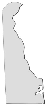 Map of Delaware, a province of United States.のイラスト素材