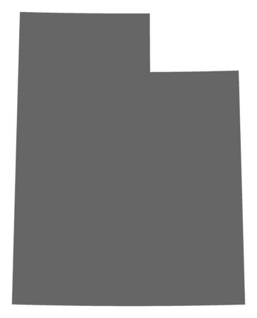 Map of Utah, a province of United States.のイラスト素材
