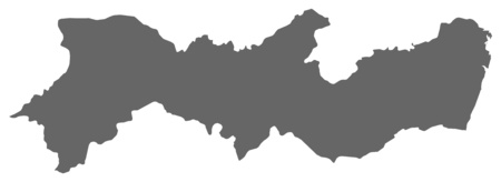 Map of Pernambuco, a province of Brazil.のイラスト素材