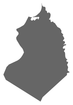 Map of Beheira, a province of Egypt.のイラスト素材