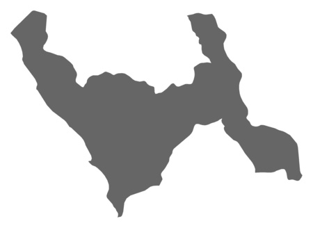 Map of La Libertad, a province of Peru.のイラスト素材