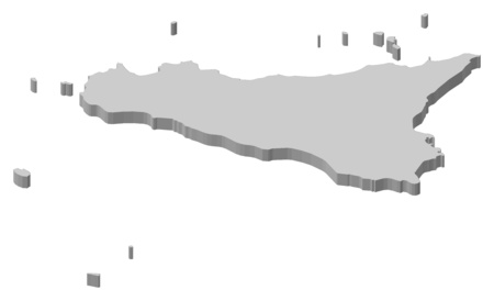 Map of Secely, a province of Italy.のイラスト素材