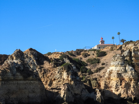 Algarve coast Lagos Portugalの写真素材