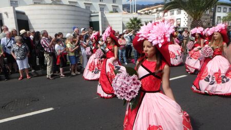 Street party in Funchalのeditorial素材