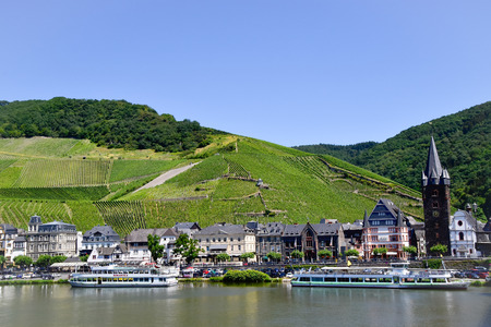 Bernkastel-Kues town on the Moselleのeditorial素材