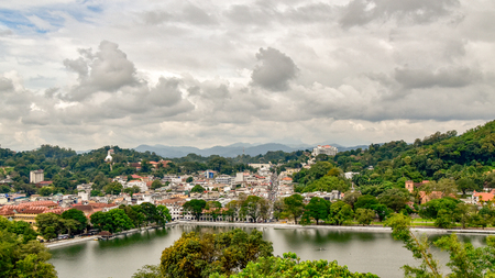 Kandy city in Sri Lankaの写真素材
