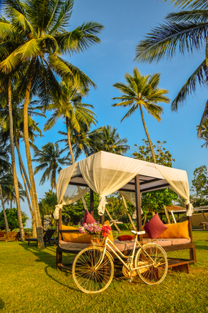 Beach pictures of Bentota in Sri Lankaの写真素材