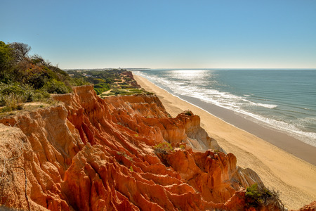 Algarve coast in Portugal Lagos, Faro, Albufeiraの写真素材