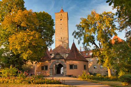 Rothenburg ob der Tauber is a German city in northern Bavariaの写真素材