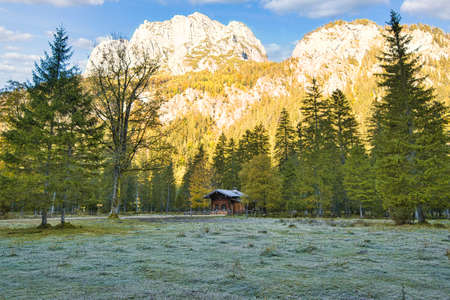 Beautiful alpine landscape in Bavaria and Austriaの写真素材