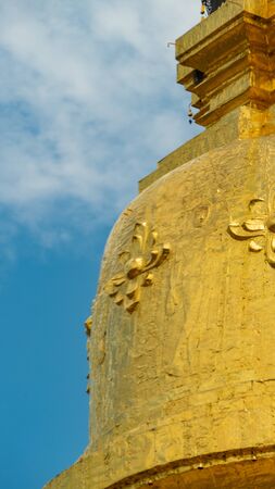 A part of golden pagodaの写真素材