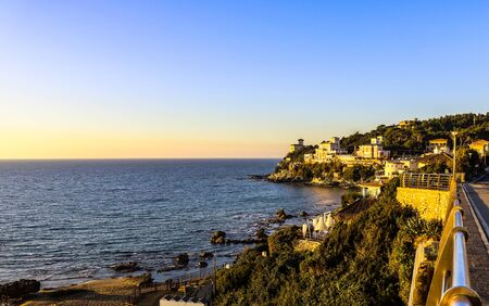 Baia del Quercetano-Castiglioncello: coastal town of Tuscany (Italy)