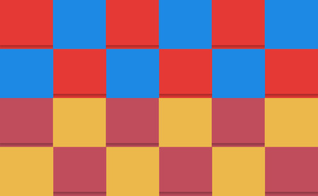 Abstract modern material design background in square grid style, Vector Design.のイラスト素材