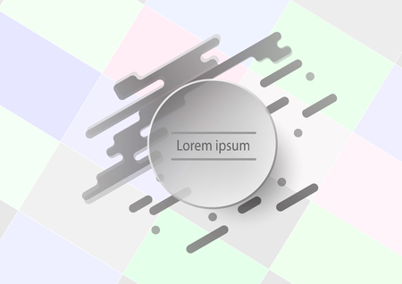 Abstract grey background with copy space for text on circle. Template design for presentation. Modern graphic design.のイラスト素材
