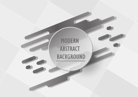 Abstract grey background with copy space for text on circle. Template design for presentation. Modern graphic design.のイラスト素材