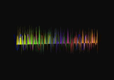 Colorful sound wave vector