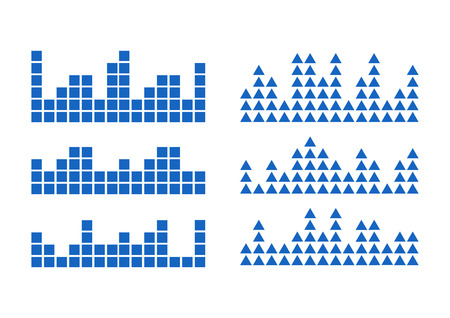 Blue Radio waves vectorのイラスト素材
