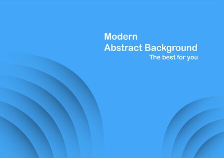 Abstract blue curve background with copy space for white text. Modern template design for cover, brochure and magazine.のイラスト素材