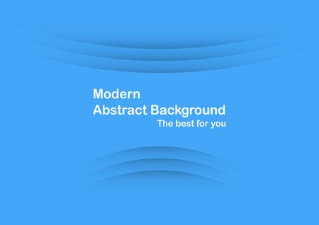 Abstract blue curve background with copy space for white text. Modern template design for cover, brochure and magazine.のイラスト素材