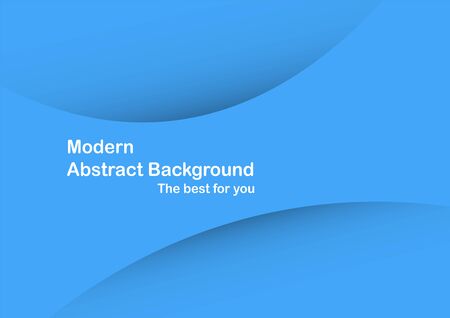 Abstract blue curve background with copy space for white text. Modern template design for cover, brochure and magazine.のイラスト素材