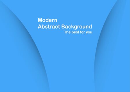 Abstract blue curve background with copy space for white text. Modern template design for cover, brochure and magazine.のイラスト素材