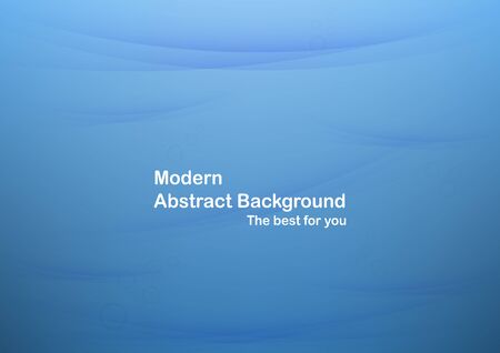 Abstract blue curve background with copy space for white text. Modern template design for cover, brochure and magazine.のイラスト素材