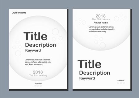 White modern background with text for web banner, cover, brochure and presentation.のイラスト素材