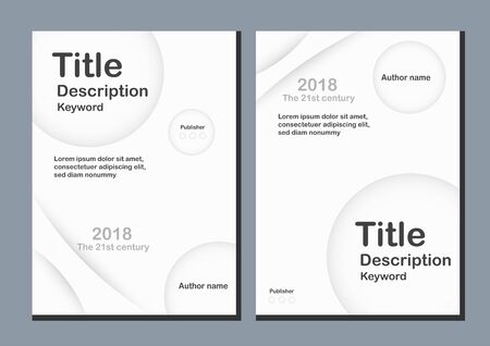 White modern background with text for web banner, cover, brochure and presentation.のイラスト素材