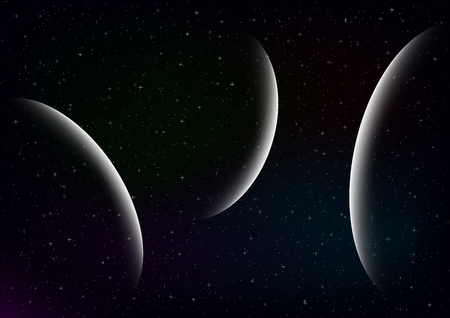 Abstract background of space with stars.のイラスト素材