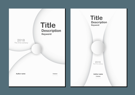 White modern abstract background with text space for web banner, cover, brochure, book and presentation. のイラスト素材