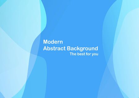 Abstract blue curve background with copy space for white text. Modern template design for cover, brochure and magazine.のイラスト素材
