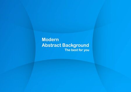 Abstract blue curve background with copy space for text. Modern template design for cover, brochure, web banner and magazine.のイラスト素材
