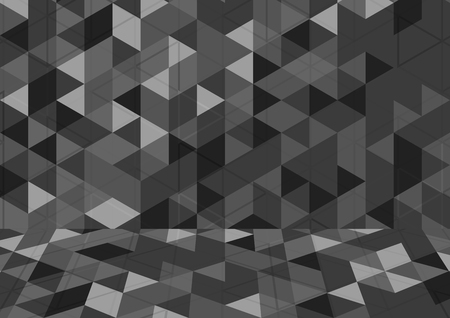 Modern abstract background in polygon shape. Template design in grey and white tone for business presentation, cover, brochure, packaging and web banner.のイラスト素材