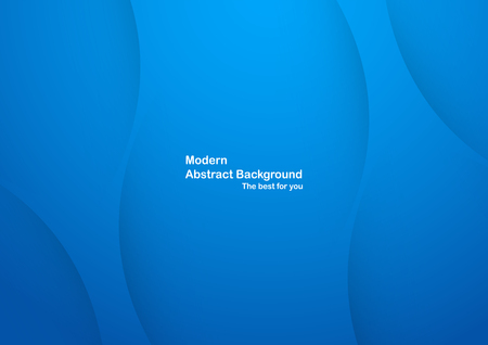 Abstract blue curve background with copy space for white text. Modern template design for cover, brochure, web banner and magazine.のイラスト素材