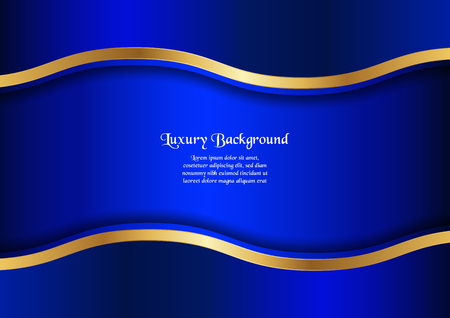 Abstract blue background in premium concept with copy space.Template design for cover, business presentation, web banner and packaging.のイラスト素材