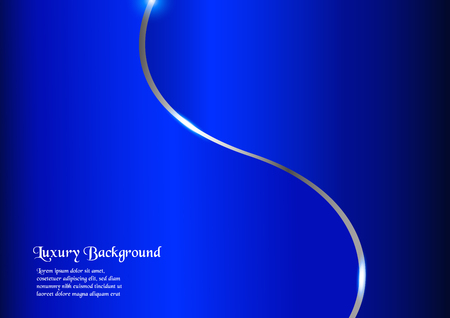 Abstract blue background in premium concept with copy space.Template design for cover, business presentation, web banner and packaging.のイラスト素材