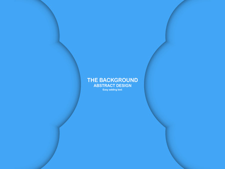 Abstract blue curve background with copy space for white text. Modern template design for cover, brochure, web banner and magazine.のイラスト素材