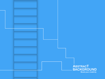 Blue background with curve shape and copy space. Vector design for template, presentation, cover and web banner.のイラスト素材