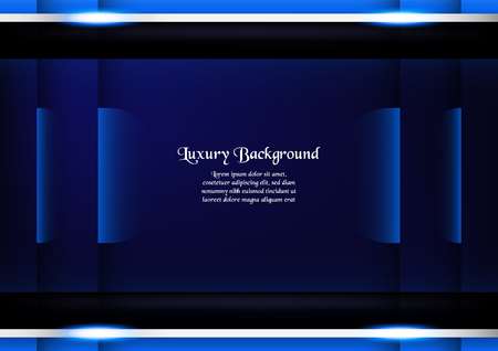 Abstract blue background in premium concept with copy space.Template design for cover, business presentation, web banner, wedding invitation and luxury packaging.のイラスト素材