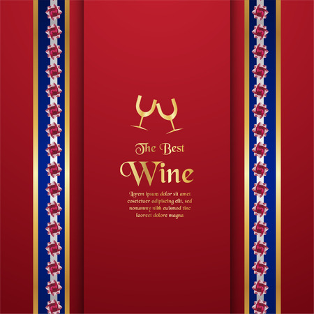 Luxury packaging template in modern style for wine cover, beer box. Vector illustration in premium concept. EPS 10.のイラスト素材