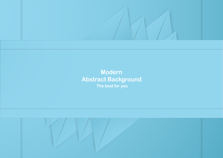 Abstract blue background with pastel color. Template for business presentation, cover, invitation, poster, advertisement, banner. New trend of vector illustration design in 3D paper cut.のイラスト素材