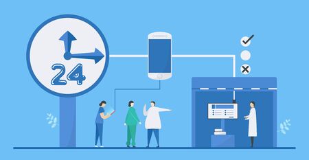 Digital health 24 hours is mix of technologies such as AI, healthcare, smartphone, and society to...