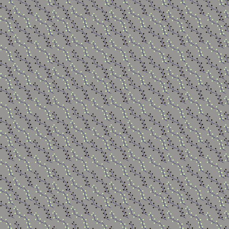 Gray and white abstract background. Floral seamless pattern, vector