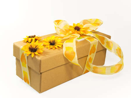 Decorative wrappage of gift boxの写真素材